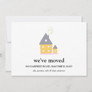 We've Moved House No Photo Change of Address Announcement
