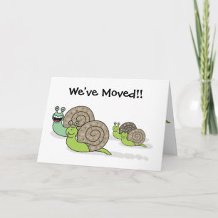 We've Moved House Snails Announcement