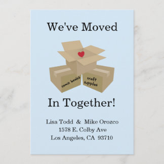 We've Moved In Together Announcement