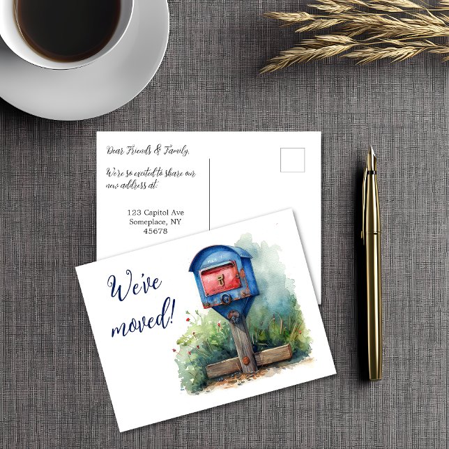 We've Moved Mailbox Postcard (Creator Uploaded)