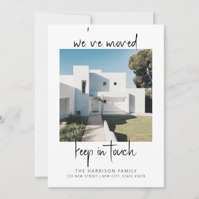 We've moved Modern Photo Moving Announcement (Front)