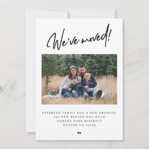 We've moved modern simple photo moving announcement