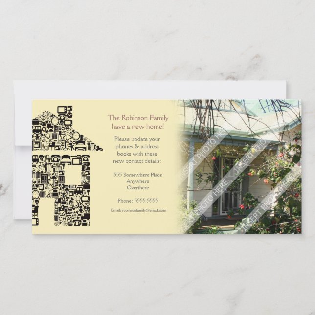 We've moved Mosaic House notification Photo Card (Front)