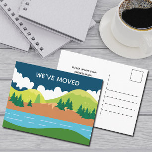 We've Moved Mountains Change of Address Announcement Postcard