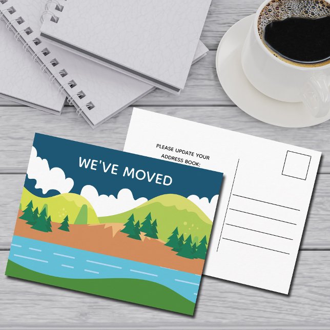 We've Moved Mountains Change of Address Announcement Postcard (Creator Uploaded)