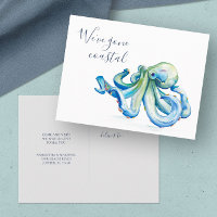 We've Moved Moving Announcement Cards Watercolor
