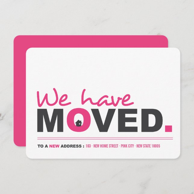 We've Moved Moving Announcement Housewarming Party (Front/Back)