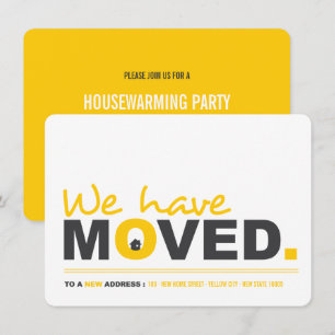 We've Moved Moving Announcement Housewarming Party