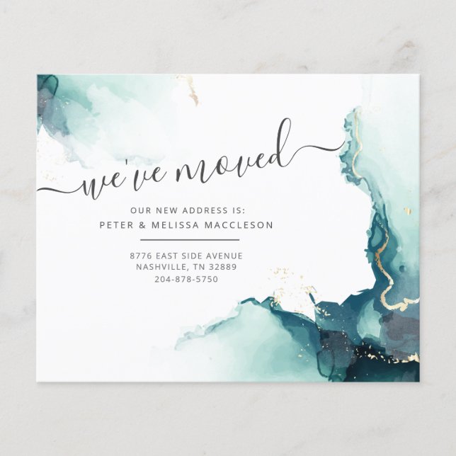 We've Moved Moving Change of Address Announcement (Front)