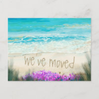 We've Moved New Address Announcement Beach Ocean