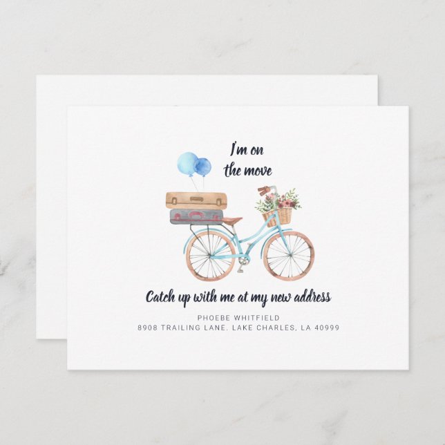 We've Moved New Address Boho Moving Announcement (Front/Back)