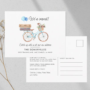 We've Moved New Address Boho Moving Announcement Postcard