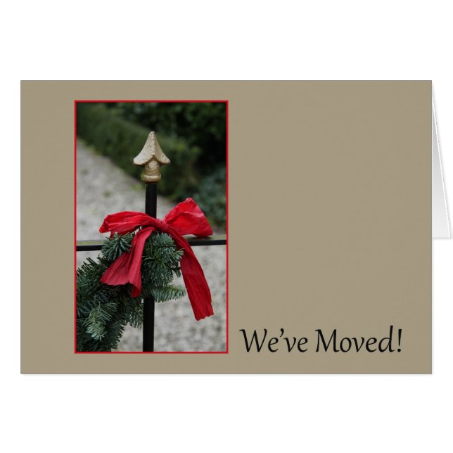 We've Moved - New Address Christmas Card (Front Horizontal)