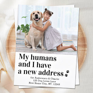 We've Moved New Address Dog Pet Photo Moving Announcement Postcard