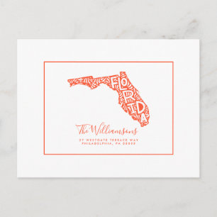 We've Moved New Address Florida Postcard