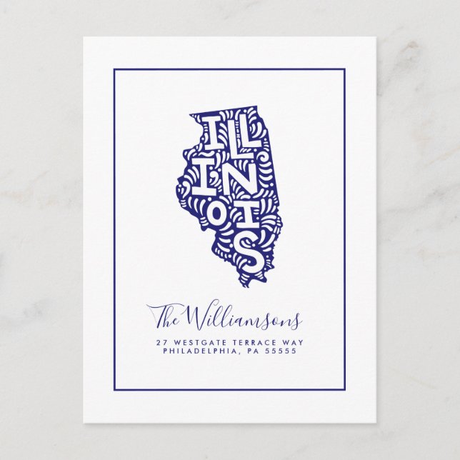 We've Moved | New Address | Illinois Postcard (Front)