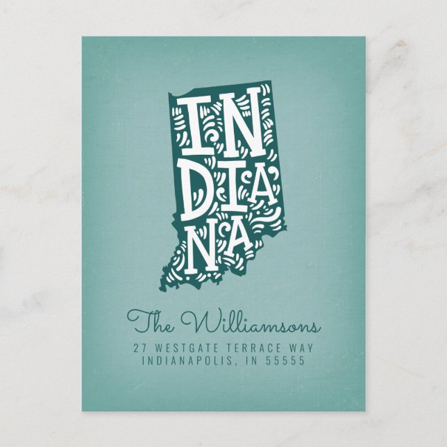 We've Moved | New Address | Indiana Postcard (Front)