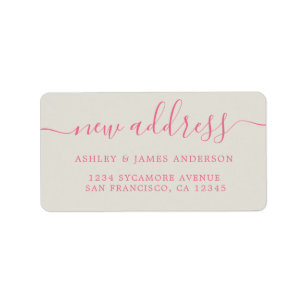 We've Moved New Address label