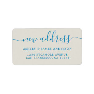 We've Moved New Address label