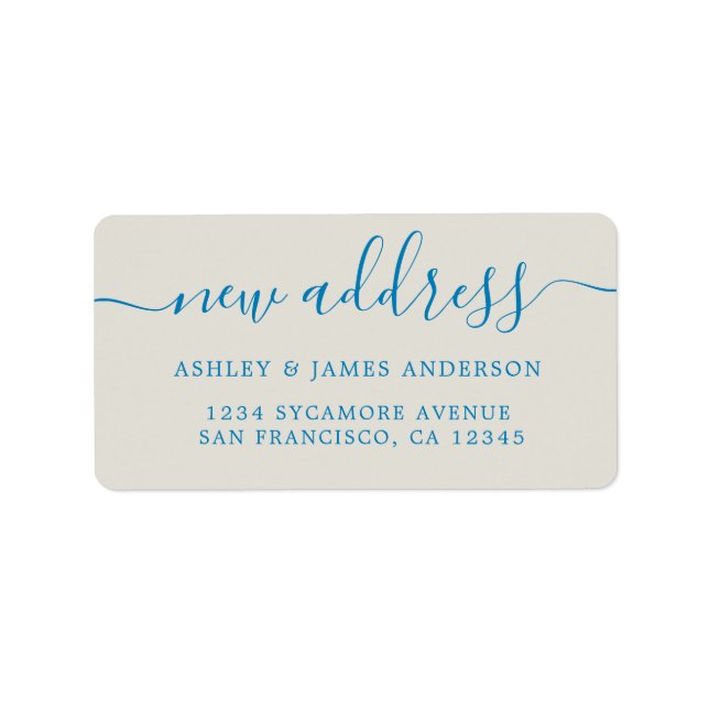 We've Moved New Address label (Front)