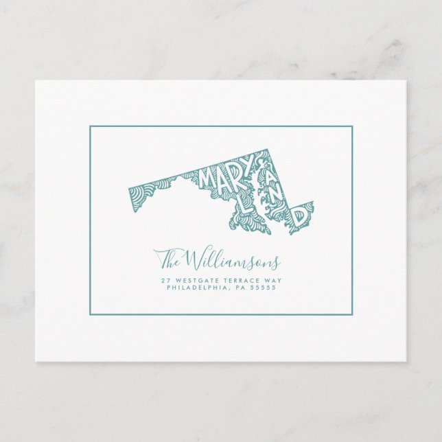 We've Moved | New Address | Maryland Postcard (Front)