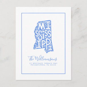 We've Moved   New Address   Mississippi Postcard