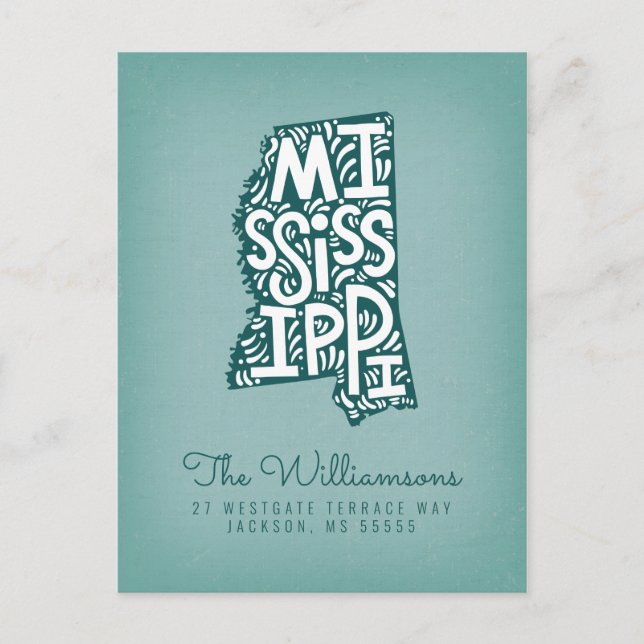 We've Moved | New Address | Mississippi Postcard (Front)