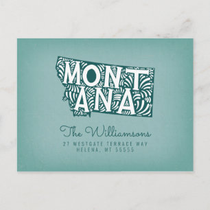 We've Moved New Address Montana Postcard