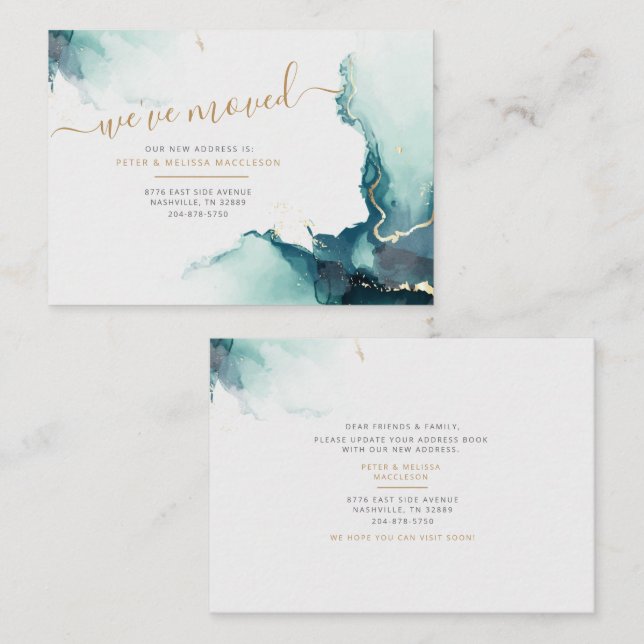 We've Moved New Address Moving Announcement (Front/Back)