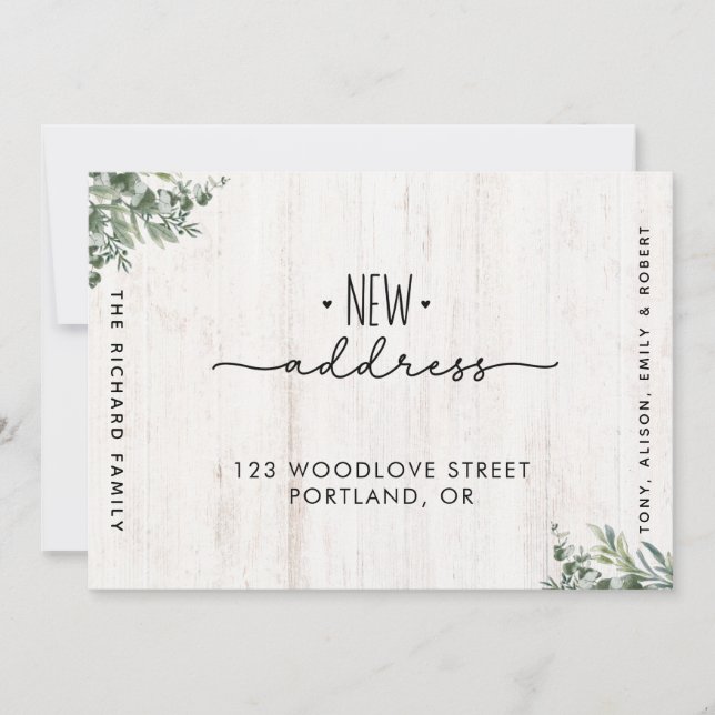 We've Moved New Address Moving Announcement (Front)