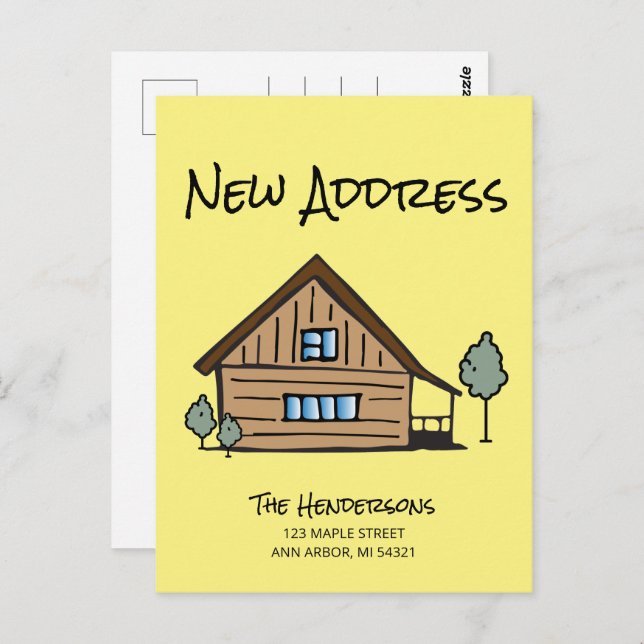 We've Moved New Address Moving Announcement Postcard (Front/Back)