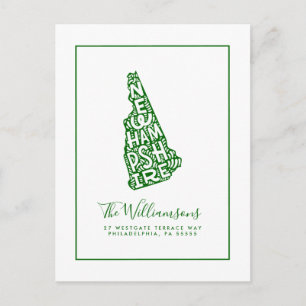 We've Moved   New Address   New Hampshire Postcard