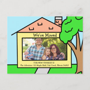 We've Moved   New Address Notifications Postcard