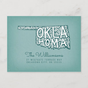 We've Moved   New Address   Oklahoma Postcard