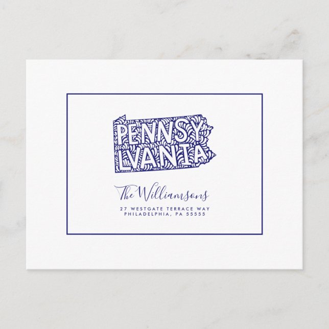 We've Moved | New Address | Pennsylvania Postcard (Front)