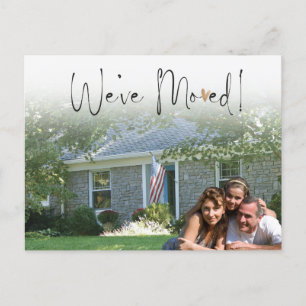 We've Moved New Address Script Moving Announcement Postcard