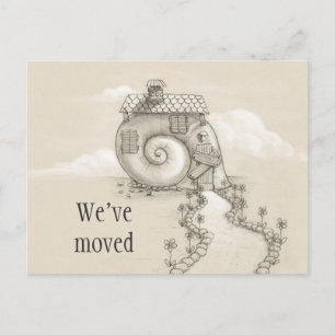 We've moved new address snail house Postcard