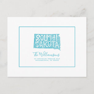 We've Moved   New Address   South Dakota Postcard
