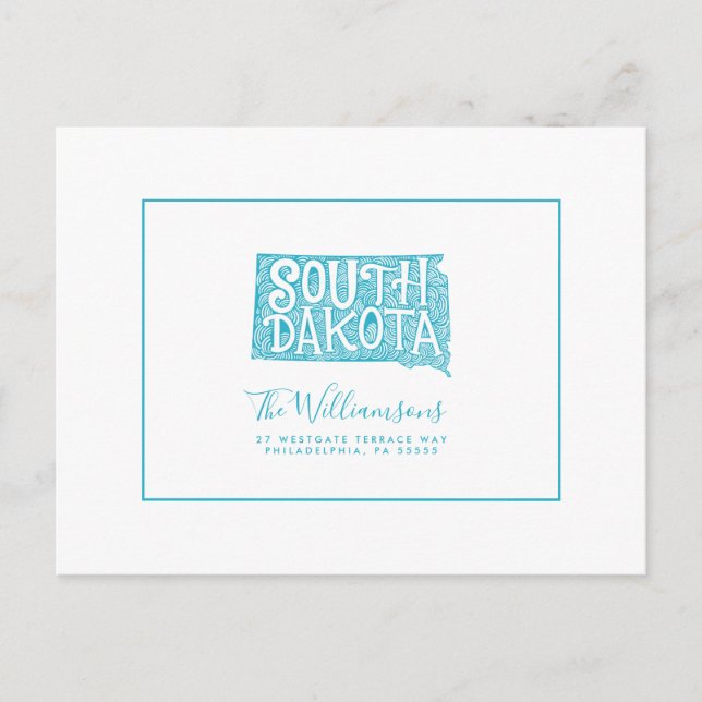 We've Moved | New Address | South Dakota Postcard (Front)