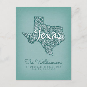 We've Moved   New Address   Texas Postcard