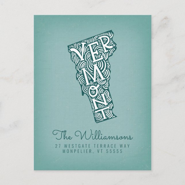 We've Moved | New Address | Vermont Postcard (Front)