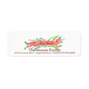 We've Moved/New Address , watercolor Christmas