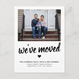 We've Moved New Change of Address Photo Moving Announcement Postcard