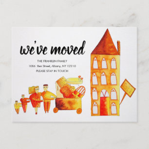 We've Moved New Home Change Of Address Announcement Postcard