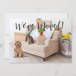 We've Moved! New Home Photo  Announcement