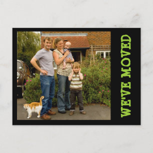 We've Moved! New Home Photo Postcard