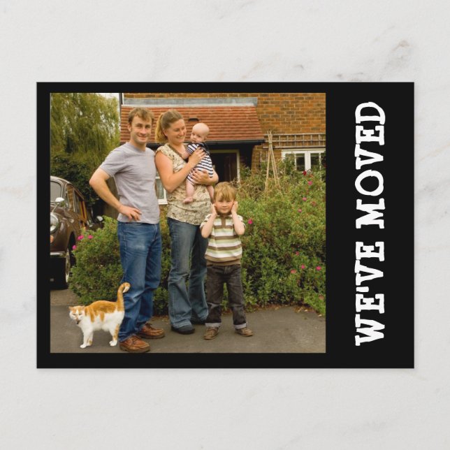 We've Moved! New Home Photo Postcard (Front)