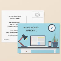 We've Moved Offices Modern Business Address Change