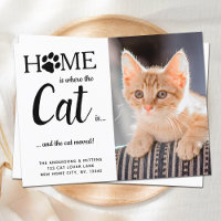 We've Moved Pet Photo New Address Cat Moving