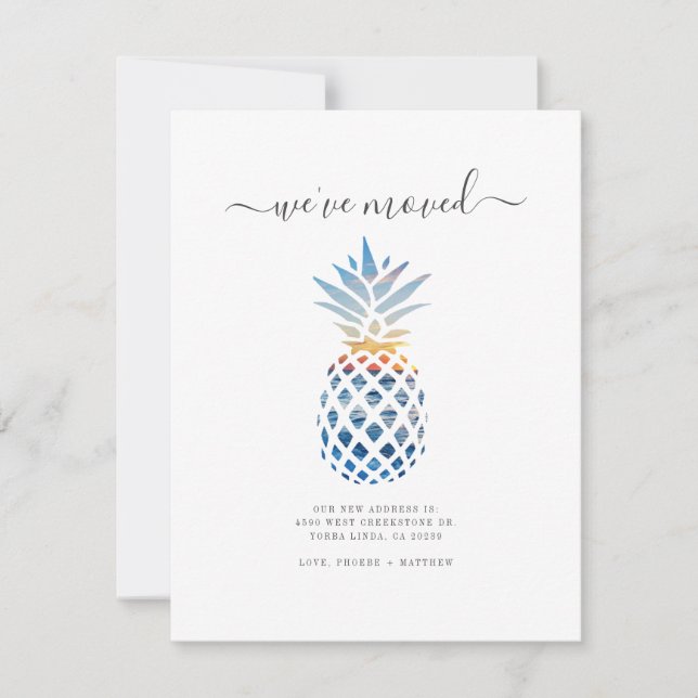 Weve Moved Pineapple Change of Address Moving (Front)